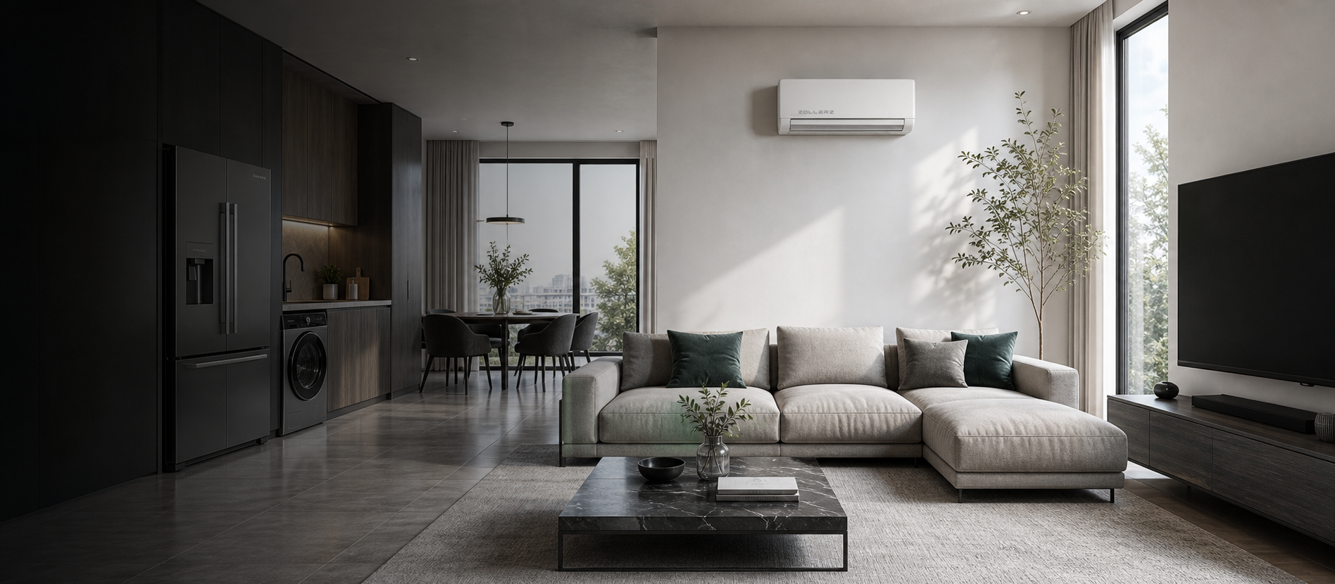 Zollerz home technology in a modern living space
